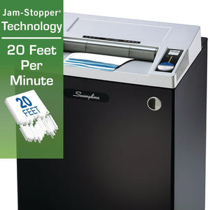 Swingline GBC TAA Compliant CS25-44 Strip-Cut Commercial Shredder, Jam-Stopper, 25 Sheets, 20+ Users - Shred Doctor